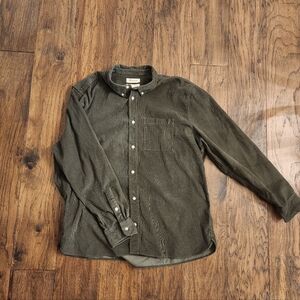 Madewell Olive Green Men's Corduroy Shirt